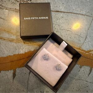 Full 2.5mm D Color VVS1 Moissanite Stud Earrings 1.4CT 7 stones flower earrings